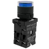 Кнопка управления NP2-BW1661 выступающая, синяя, 1НО, AC/DC230В (LED), IP40 (R)