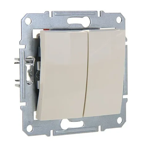 Выключатель Schneider Electric Sedna, выкл. 2кл. cx.5, бежевый