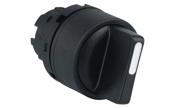 Головка переключателя PB3E, I-0-II, фиксация, черный, без подсветки, 22mm, IP65