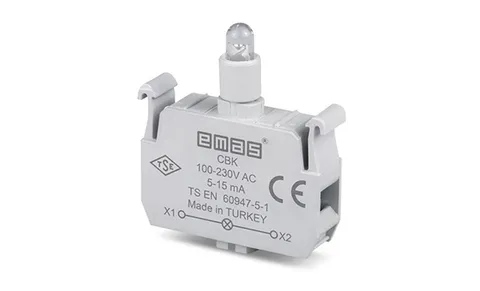 Блок индикатора, красный, LED, 100_230VAC, монтаж на адаптер, для CP/CM серий