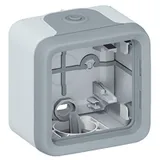 PLEXO - Коробка для наклад. монтажа, 1 пост, IP55, серый