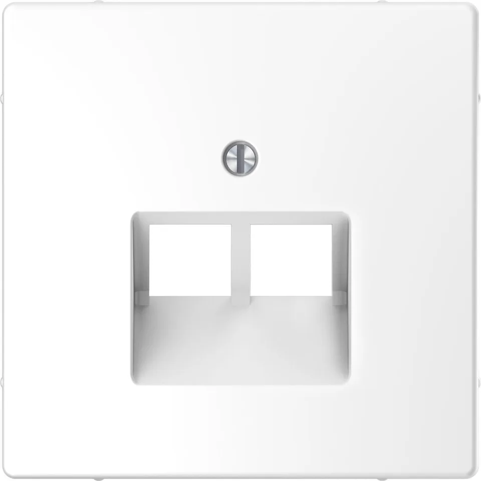 Лицевая панель Schneider Electric D-Life, центральная накладка для розетки 2-ной RJ45, бел. лотос