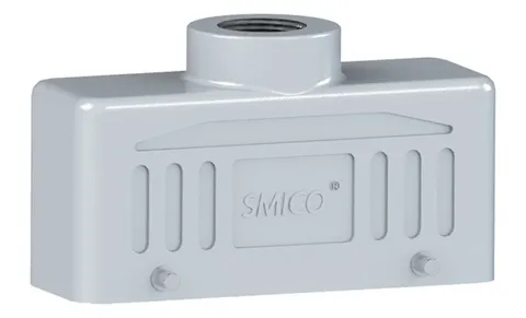 Корпус разъема, размер H24B, кабельный, верхний ввод M25, металл, IP65, RAL 7037