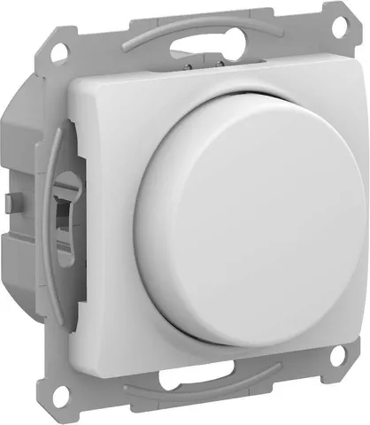 Диммер (светорегулятор) Systeme Electric Glossa, светорегулятор () повор-нажим, LED, RC, 315Вт, мех., белый