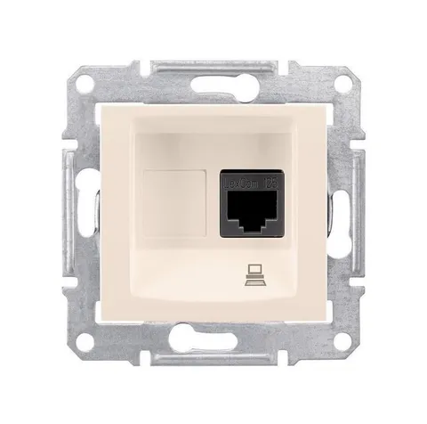 Розетка компьютерная Schneider Electric Sedna, компью роз. кат 5е экр. STP, с приж заж беж
