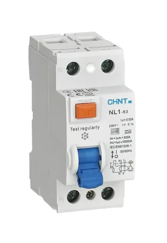 УЗО NL1-63 2P 16А 10мА 10кА тип A (R)