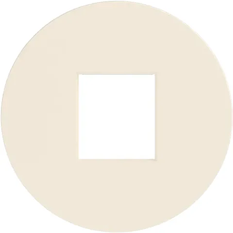 Накладка 1-я для розеток RJ45, TV/SAT, HDMI, глянцевый кремовый, серия D16