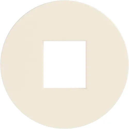 Накладка 1-я для розеток RJ45, TV/SAT, HDMI, глянцевый кремовый, серия D16