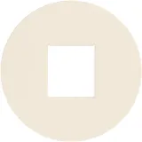 Накладка 1-я для розеток RJ45, TV/SAT, HDMI, глянцевый кремовый, серия D16