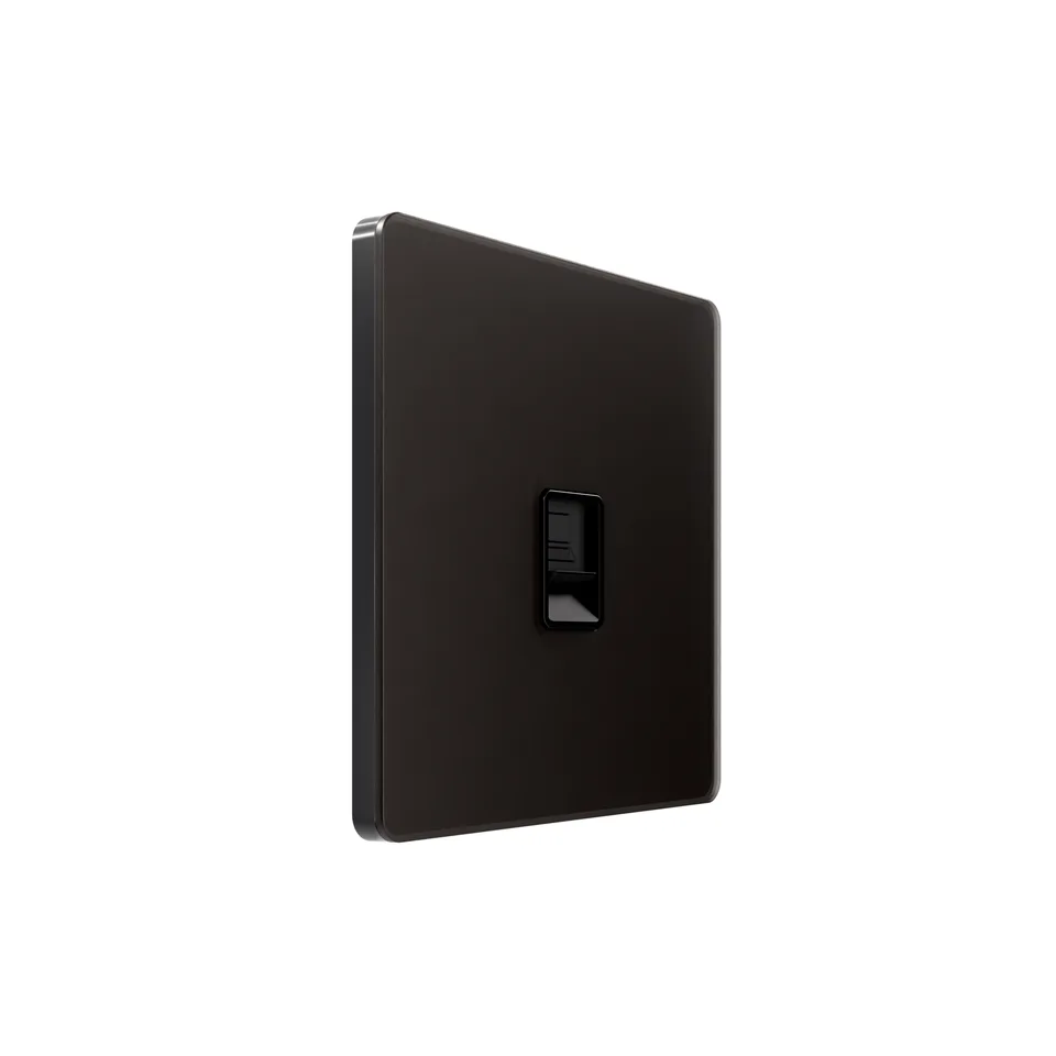 Компьютерная розетка Systeme Electric Infinity, информационная скрытой установки RJ-45 кат.5e, Полярная ночь