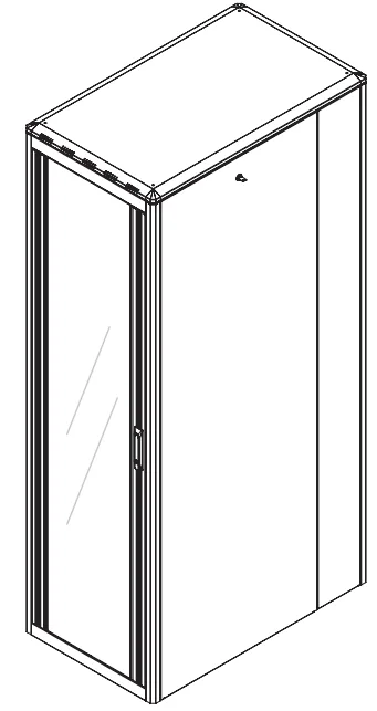 Щит телекоммуникационный 19", 42U, ВxШxГ 2053x600x1000мм, DYNAmic 1000кг, напольный, перед. дверь стекло, задняя глухая металлич., черный