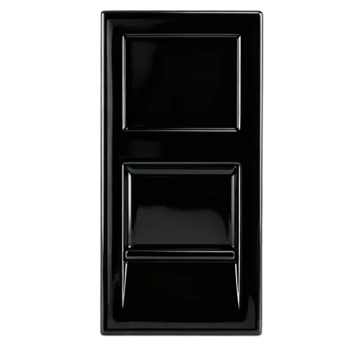 Розетка DEC RJ45 FTP кат.6, 1мод., черн. (22.5х45мм)