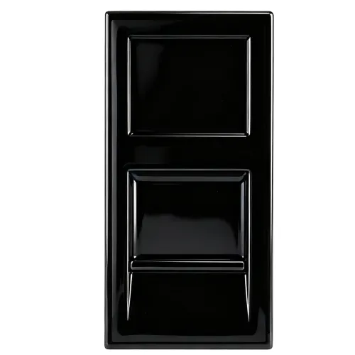 Розетка DEC RJ45 FTP кат.5e, 1мод., черн. (22.5х45мм)