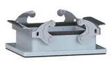 Корпус разъема, размер H32B, приборный, с фиксатором, металл, IP65, RAL 7037