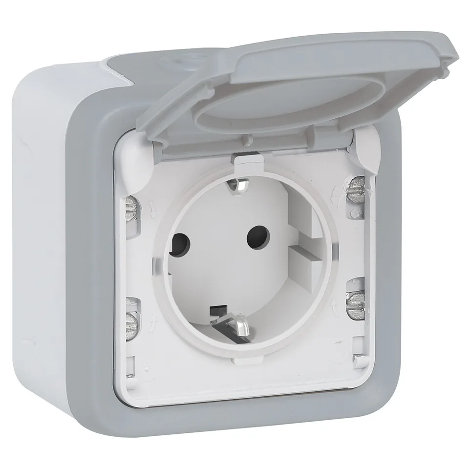 PLEXO - Розетка 2P+E нем.стд. IP55