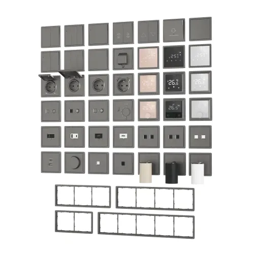 Накладка для розеток RJ45+SAT, 2-я, алюминий, серия R98