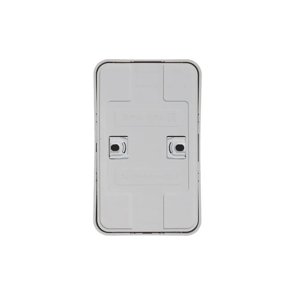 Розетка Systeme Electric Blanca, открытой установки двойная без заземл. без шт. изол. пл., 16А, 250В, белый