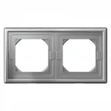 Рамка Systeme Electric ArtGallery, 2-постовая IP44, алюминий