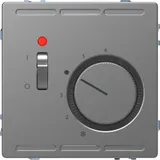 Термостат Schneider Electric D-Life, терморегулятор с центр. пл. с выкл.230В, нерж. сталь, SD