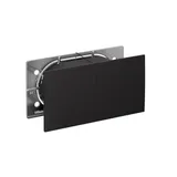 Розетка Systeme Electric AtlasDesign, двойная с заземл. со штор. со сдвиж. крыш., 16А, в сборе, карбон