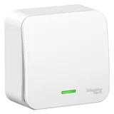 Выключатель Systeme Electric Blanca, открытой установки 1-клавишный переключатель (cх.6) с подсветкой изол. пл, 10А, 250B, белый