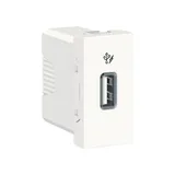 Розетка USB Schneider Electric Unica, MODULAR, 5 В / 1000 мА, 1 модуль белый