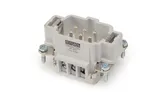 Разъем многополюсный EB, вилка, 6P, 16A 400V, винтовой зажим, пластик V0