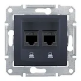 Розетка Schneider Electric Sedna, компьют. х2, графит