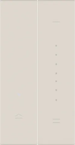 Лицевая панель для кнопочного светорегулятора 2 модуля, песочный