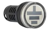 Указатель положения заземлителя AD116-22W, "земля" красный/зеленый, LED 220VAC/DC, IP50, 22mm