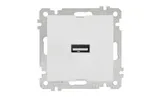21 - Розетка 1xUSB Type A, белая