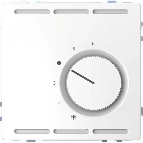 Термостат Schneider Electric D-Life, терморегулятор с центр. пл. с перекл. конт.230В, бел. лотос, SD