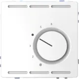 Термостат Schneider Electric D-Life, терморегулятор с центр. пл. с перекл. конт.24В, бел. лотос, SD
