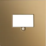 Накладка стандарта TAE для розеток USB, HDMI, аудио, латунь, серия R98 METAL