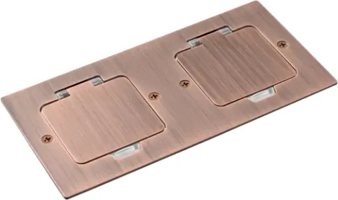 Лючок Surface 4 мод. (2 мод. 45х45 мм.), красная медь, IP44