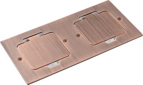Лючок Surface 4 мод. (2 мод. 45х45 мм.), красная медь, IP44