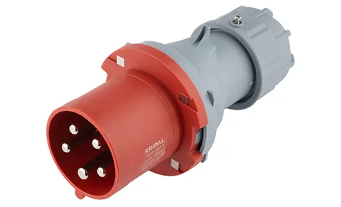 Разъем пром. силовой CEE кабельный, штекер, 63A, 3P+N+E 6h, 346_415VAC 50/60Hz, IP44, серия Hexie