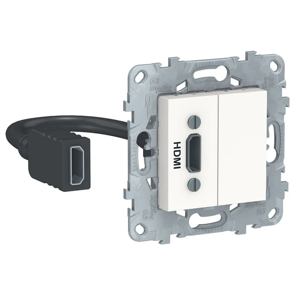 Розетка Schneider Electric Unica, NEW HDMI, белый