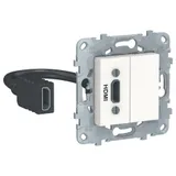 Розетка Schneider Electric Unica, NEW HDMI, белый