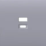 Накладка для розеток USB, серый графит, серия S08