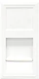Розетка DEC RJ45 UTP кат.5e, 1мод., бел. матовая (22.5х45мм)