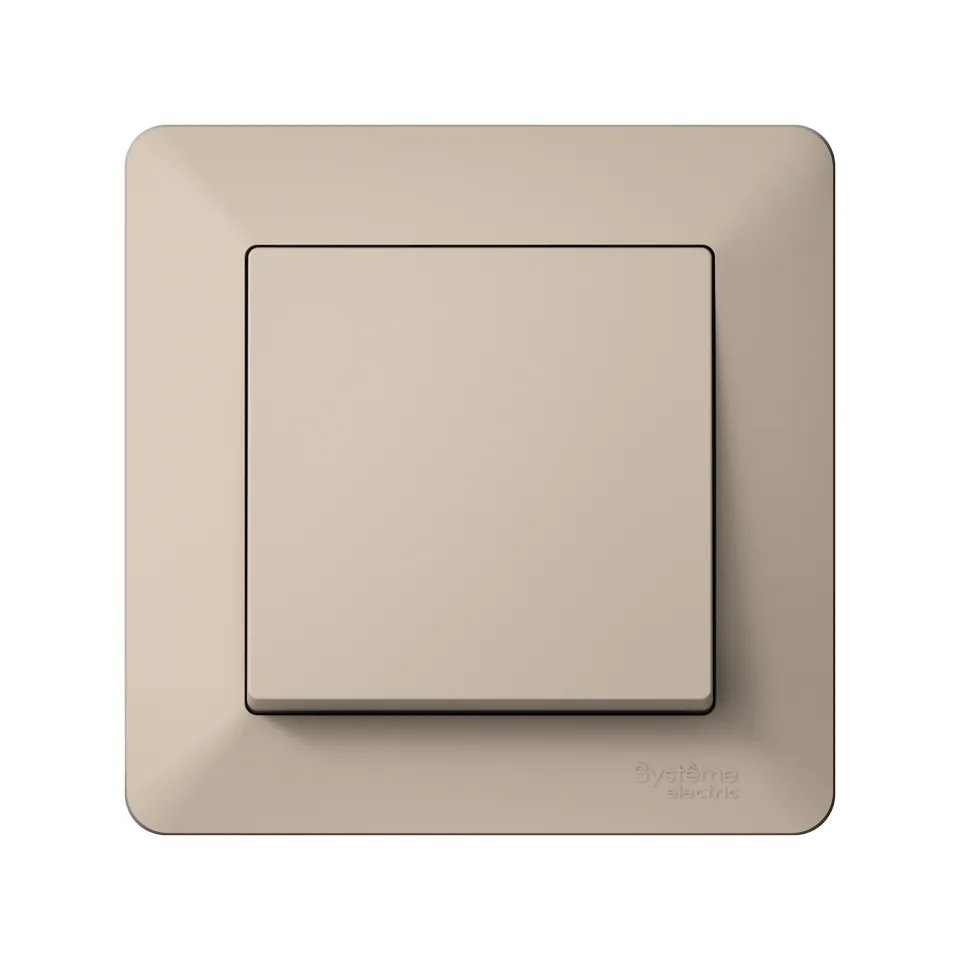 AtlasDesign AIR Systeme Electric 1-постовая рамка, песочный