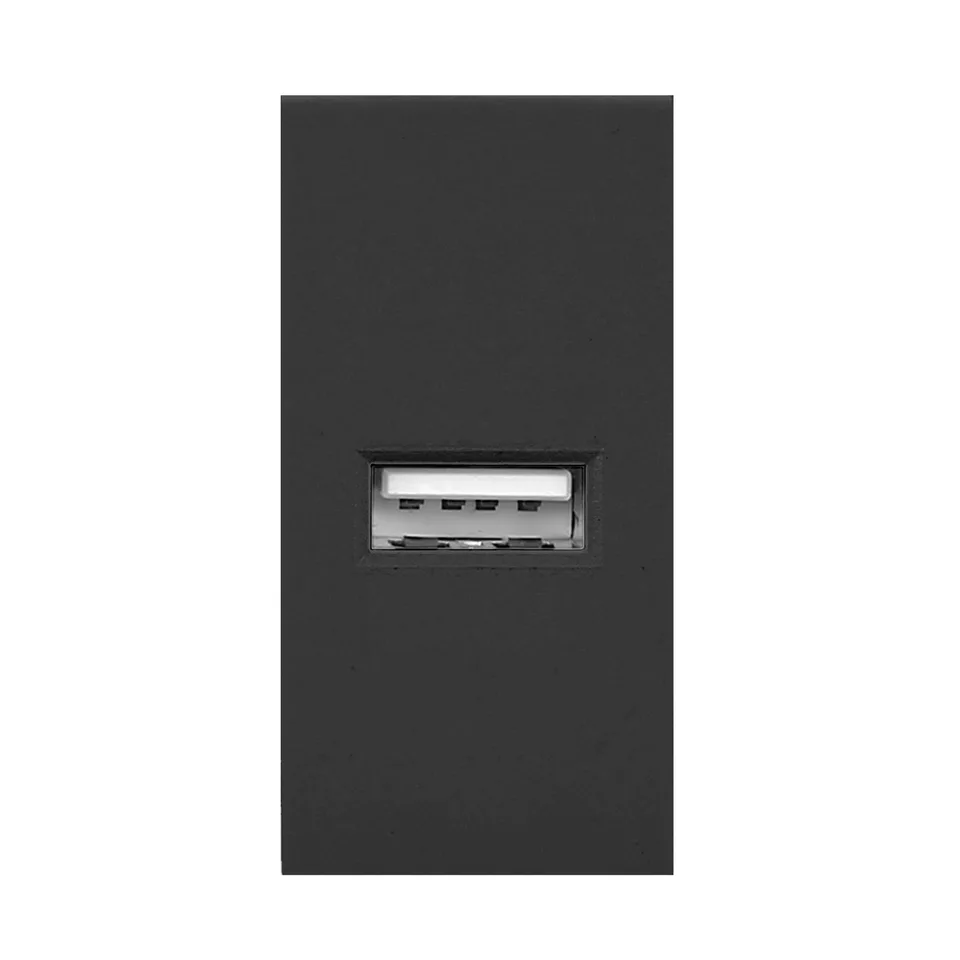 Noen - Розетка USB Type A, 1М, 5V, 2,1A, черная