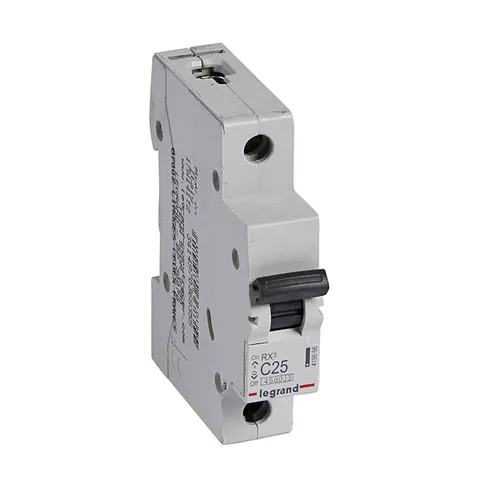 Авт. выключатель RX3, 1P, 25A, хар-ка C, 4,5kA, 1M