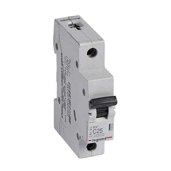 Авт. выключатель RX3, 1P, 25A, хар-ка C, 4,5kA, 1M