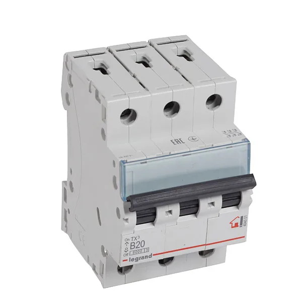 Авт. выключатель TX3, 3P, 20A, хар-ка B, 6kA, 3M