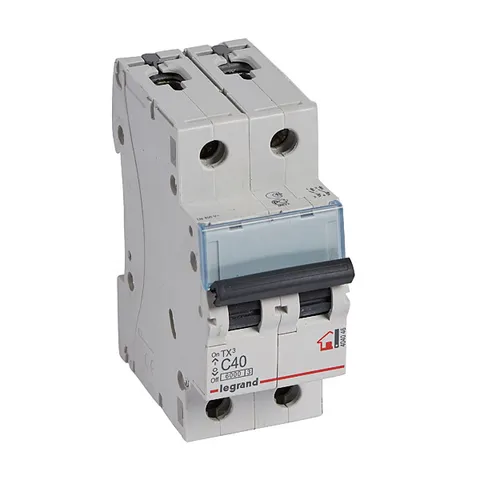 Авт. выключатель TX3, 2P, 40A, хар-ка C, 6kA, 2M