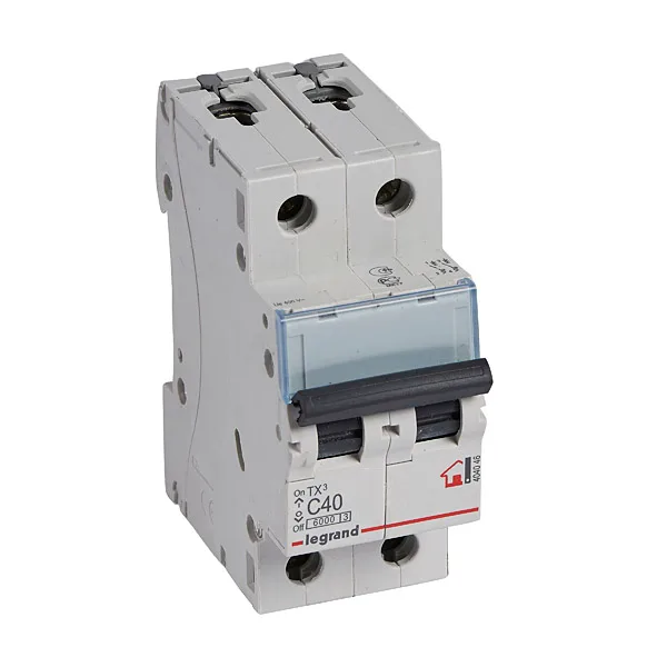 Авт. выключатель TX3, 2P, 40A, хар-ка C, 6kA, 2M