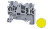 Клемма проходная CX2.5 /5x50mm, пружинная, 2 присоед., 2,5(max 4)mm2, 24A, 1000V, желтая