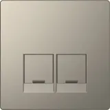 Лицевая панель Schneider Electric D-Life, центр. накладка для 2-х мод. разъемов SE, никель, SD